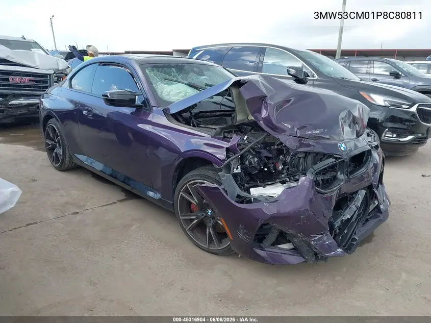 2023 BMW M240 I xDrive VIN: 3MW53CM01P8C80811 Lot: 45316904