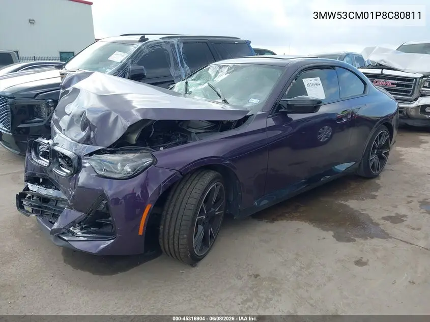 2023 BMW M240 I xDrive VIN: 3MW53CM01P8C80811 Lot: 45316904