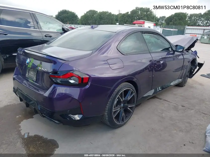 2023 BMW M240 I xDrive VIN: 3MW53CM01P8C80811 Lot: 45316904