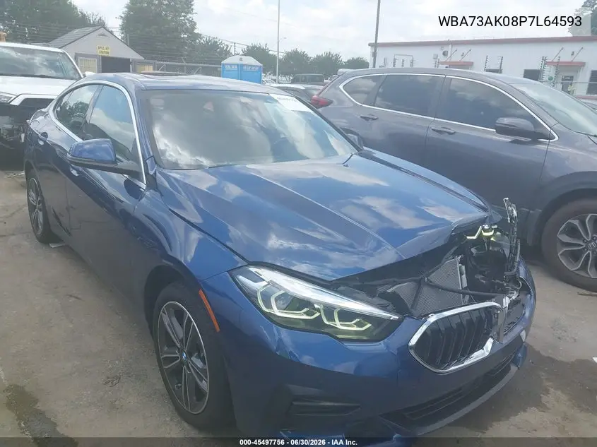 2023 BMW 228 Gran Coupe I xDrive VIN: WBA73AK08P7L64593 Lot: 45497756