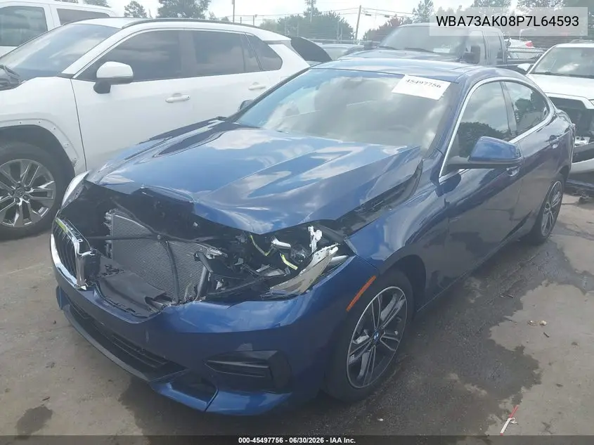 2023 BMW 228 Gran Coupe I xDrive VIN: WBA73AK08P7L64593 Lot: 45497756