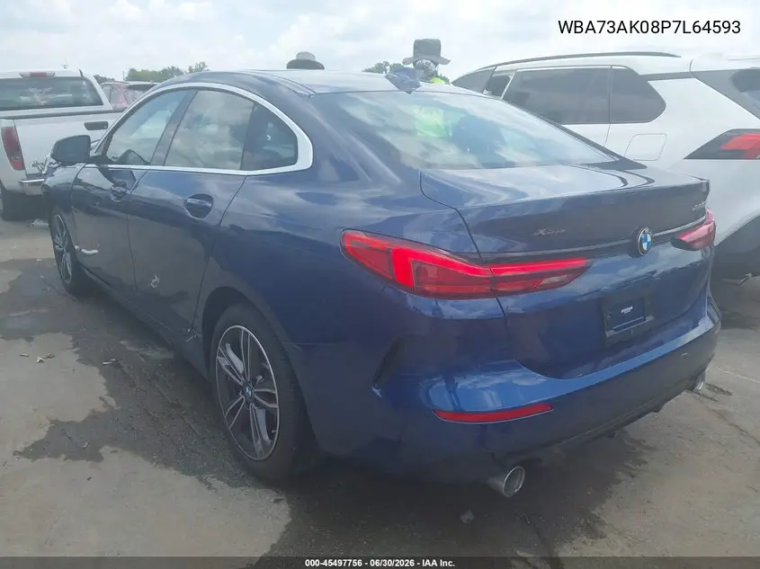 2023 BMW 228 Gran Coupe I xDrive VIN: WBA73AK08P7L64593 Lot: 45497756