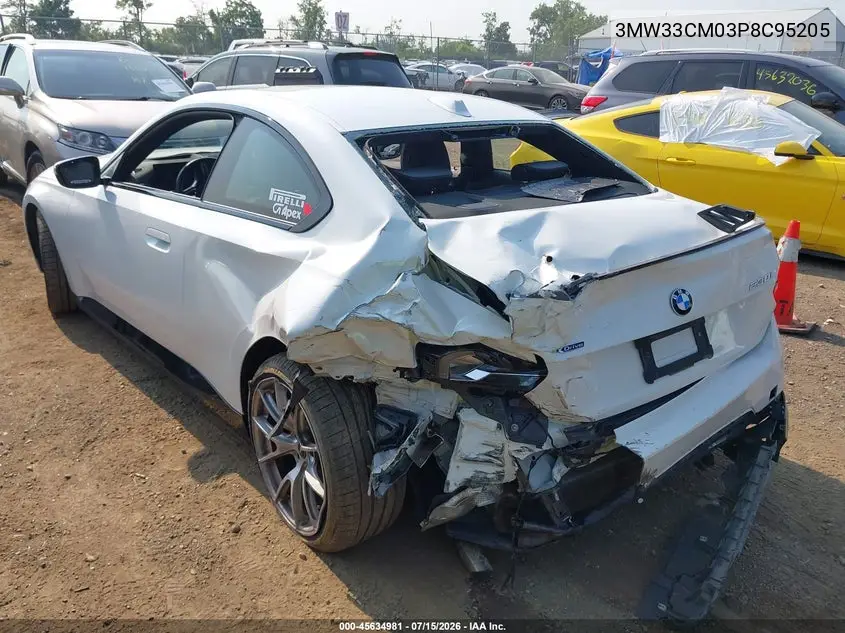 2023 BMW 230 I xDrive VIN: 3MW33CM03P8C95205 Lot: 45634981