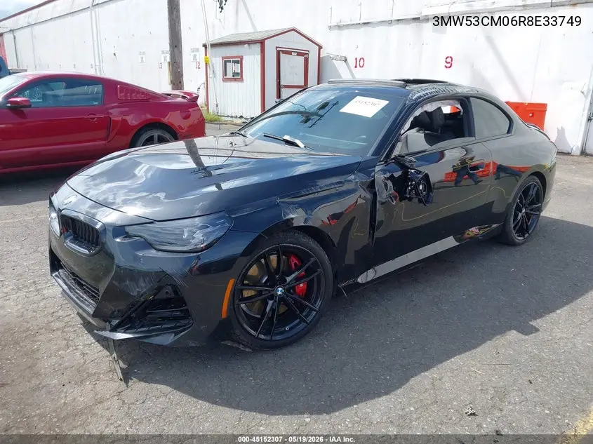2024 BMW M240 I xDrive VIN: 3MW53CM06R8E33749 Lot: 45152307