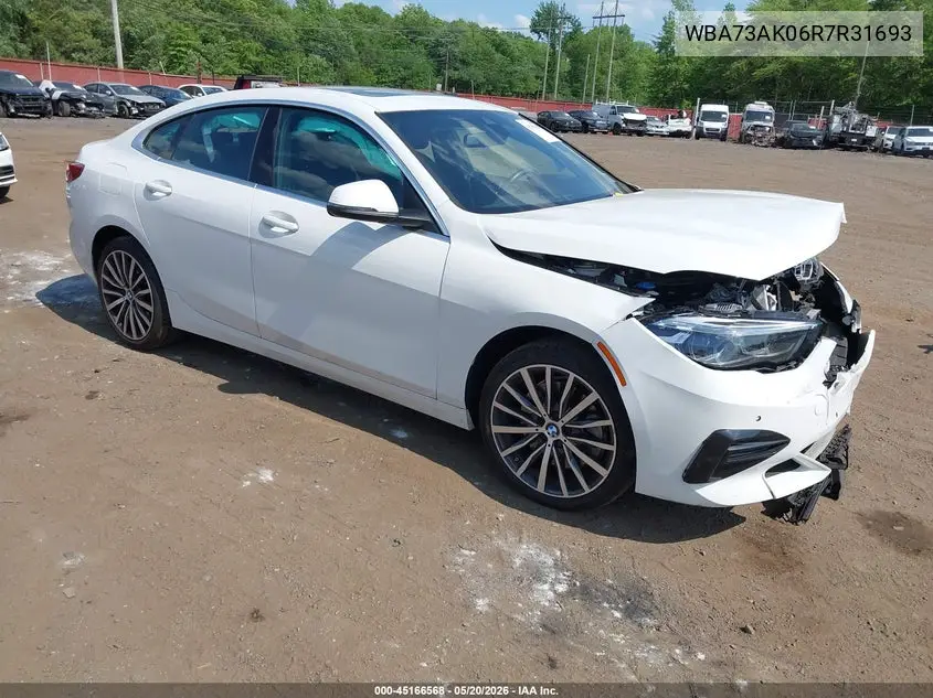 2024 BMW 228I Gran Coupe xDrive VIN: WBA73AK06R7R31693 Lot: 45166568