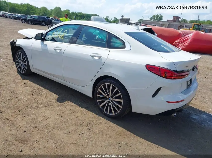 2024 BMW 228I Gran Coupe xDrive VIN: WBA73AK06R7R31693 Lot: 45166568