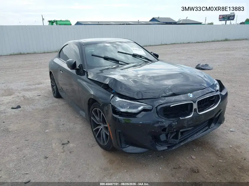 2024 BMW 230I xDrive VIN: 3MW33CM0XR8E13883 Lot: 45407151
