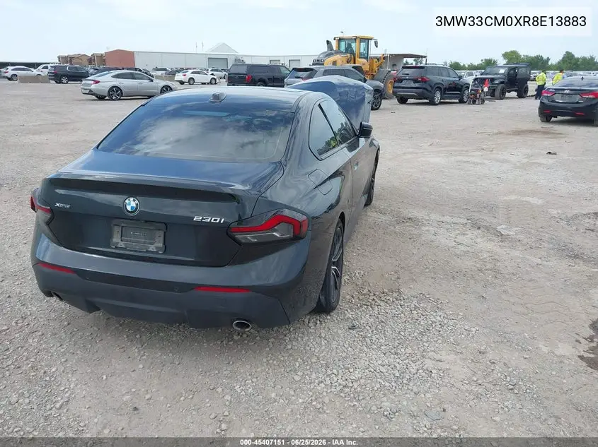 2024 BMW 230I xDrive VIN: 3MW33CM0XR8E13883 Lot: 45407151