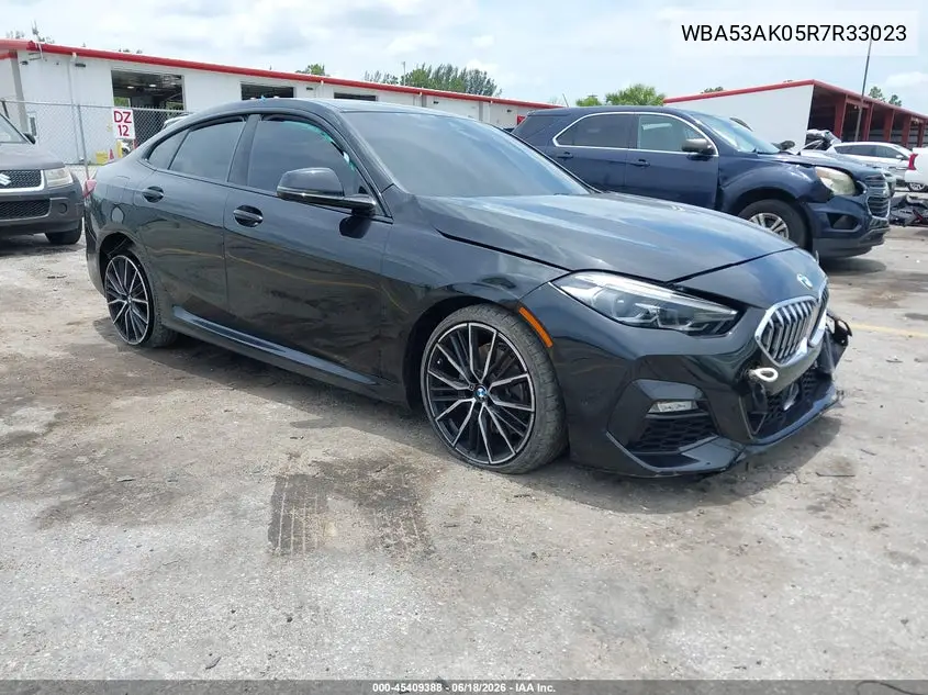 2024 BMW 228I Gran Coupe Sdrive VIN: WBA53AK05R7R33023 Lot: 45409388