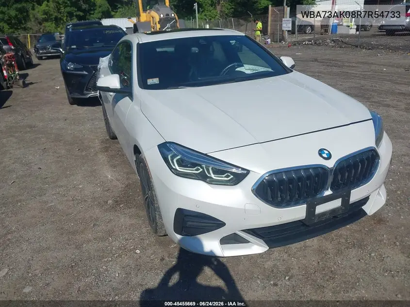 2024 BMW 228I Gran Coupe xDrive VIN: WBA73AK08R7R54733 Lot: 45455669