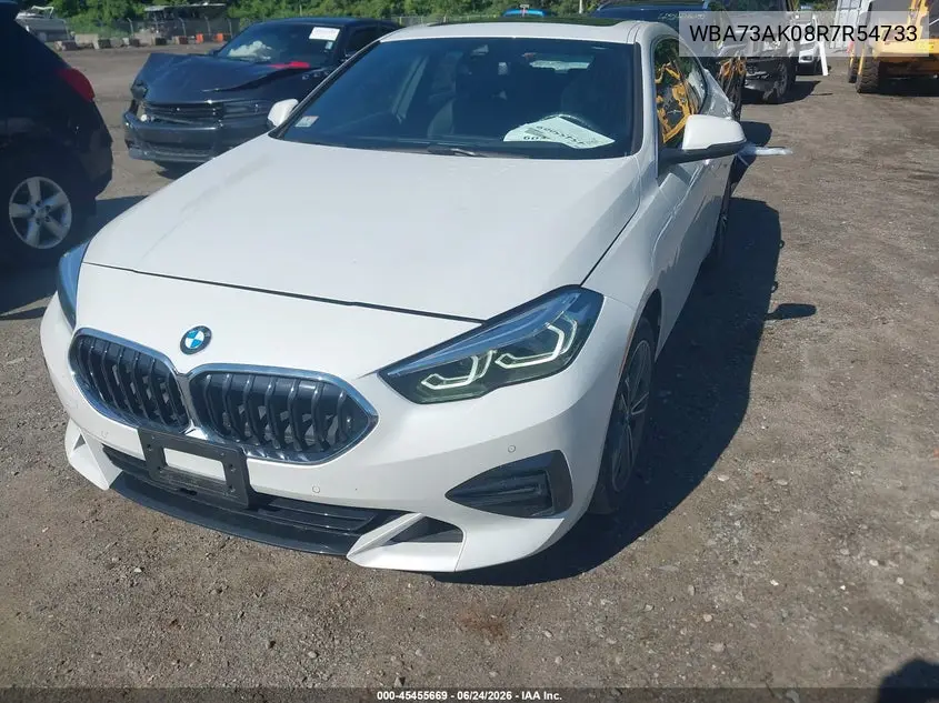 2024 BMW 228I Gran Coupe xDrive VIN: WBA73AK08R7R54733 Lot: 45455669