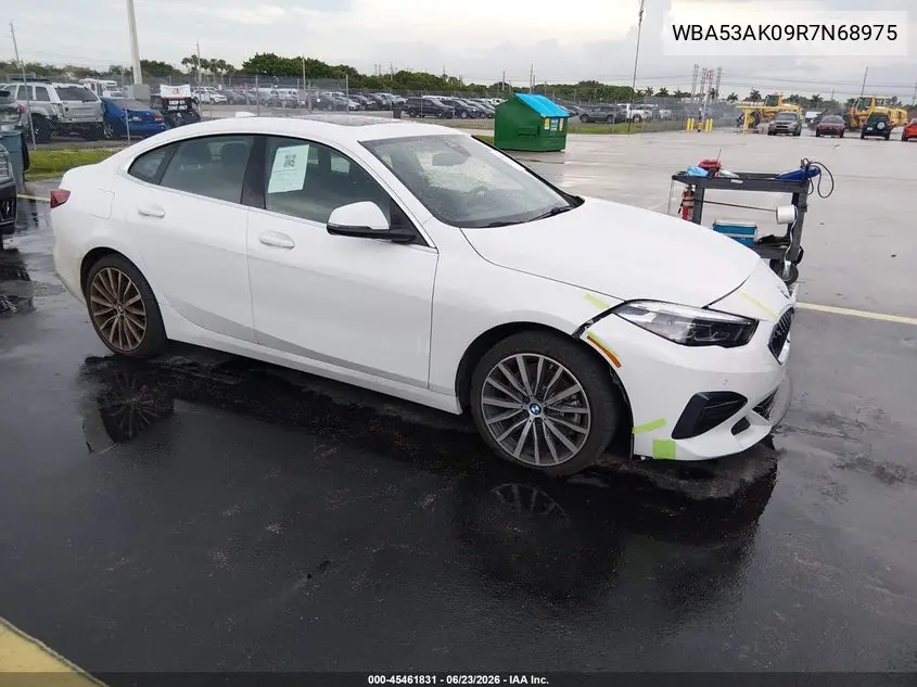2024 BMW 228I Gran Coupe Sdrive VIN: WBA53AK09R7N68975 Lot: 45461831