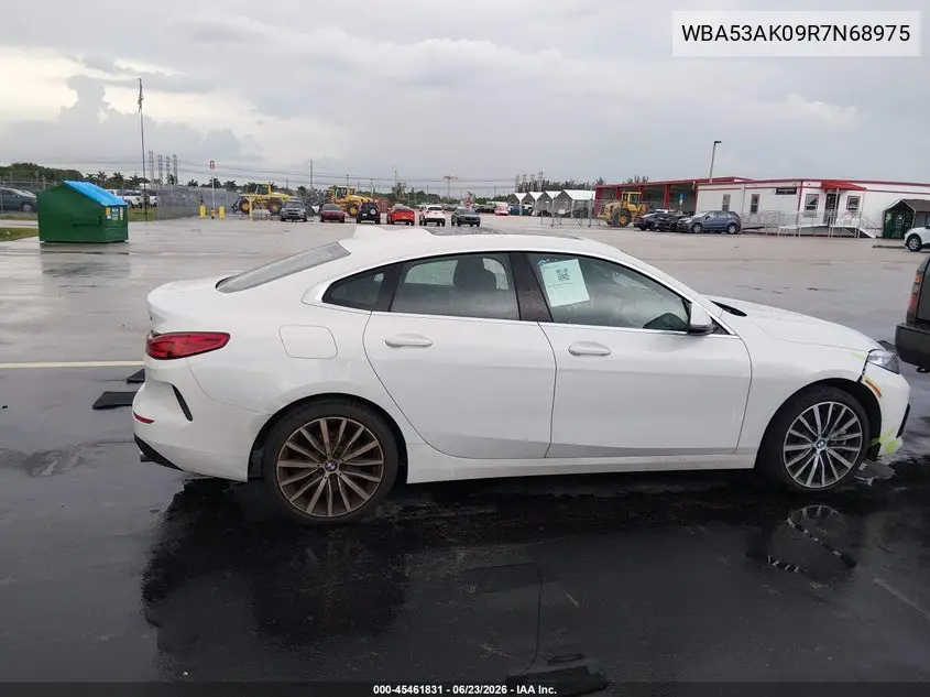 2024 BMW 228I Gran Coupe Sdrive VIN: WBA53AK09R7N68975 Lot: 45461831