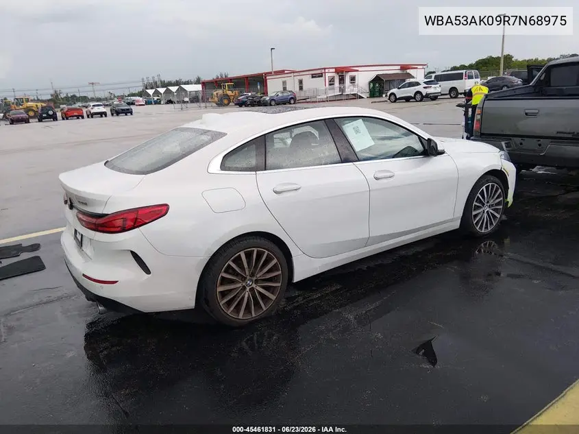 2024 BMW 228I Gran Coupe Sdrive VIN: WBA53AK09R7N68975 Lot: 45461831