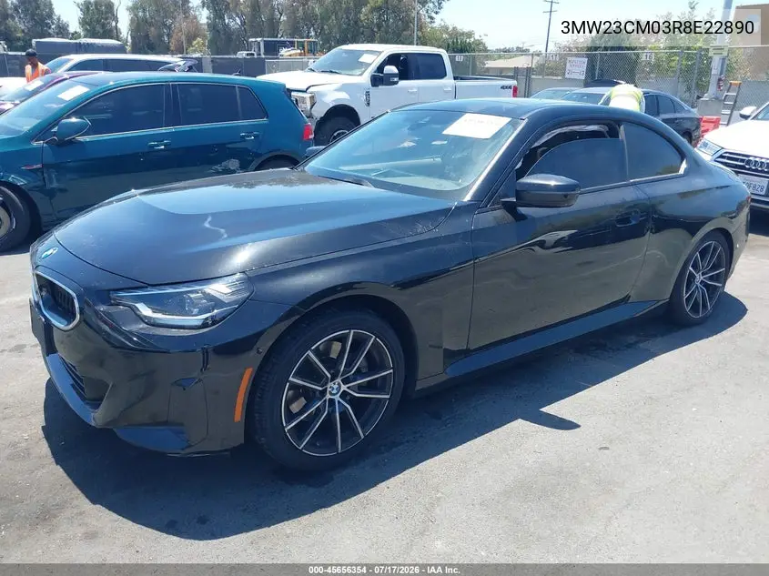 2024 BMW 230I VIN: 3MW23CM03R8E22890 Lot: 45656354