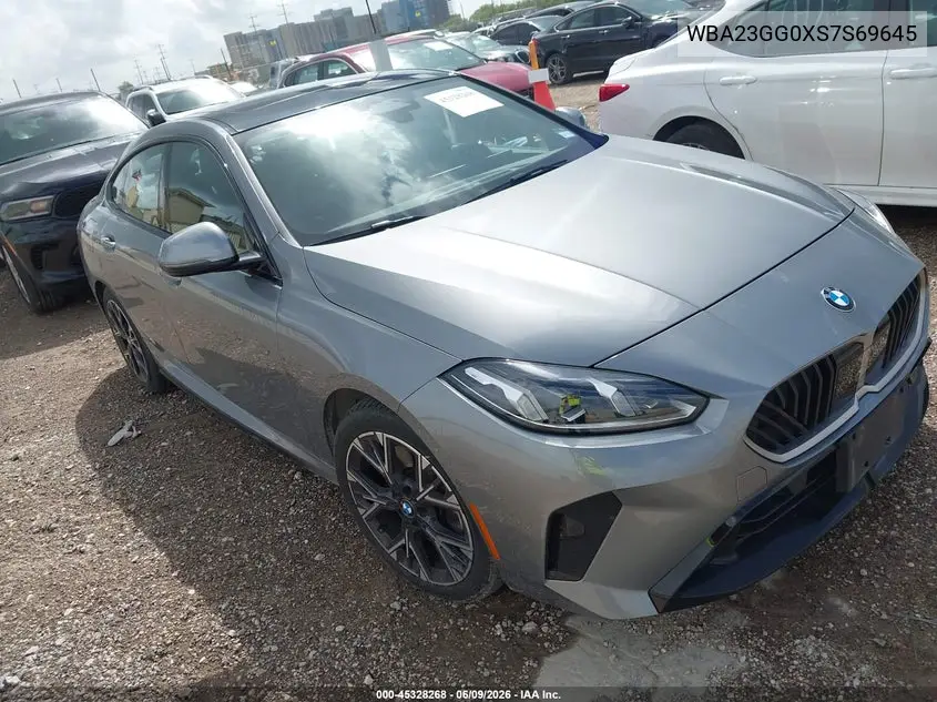 2025 BMW 228 Gran Coupe xDrive VIN: WBA23GG0XS7S69645 Lot: 45328268