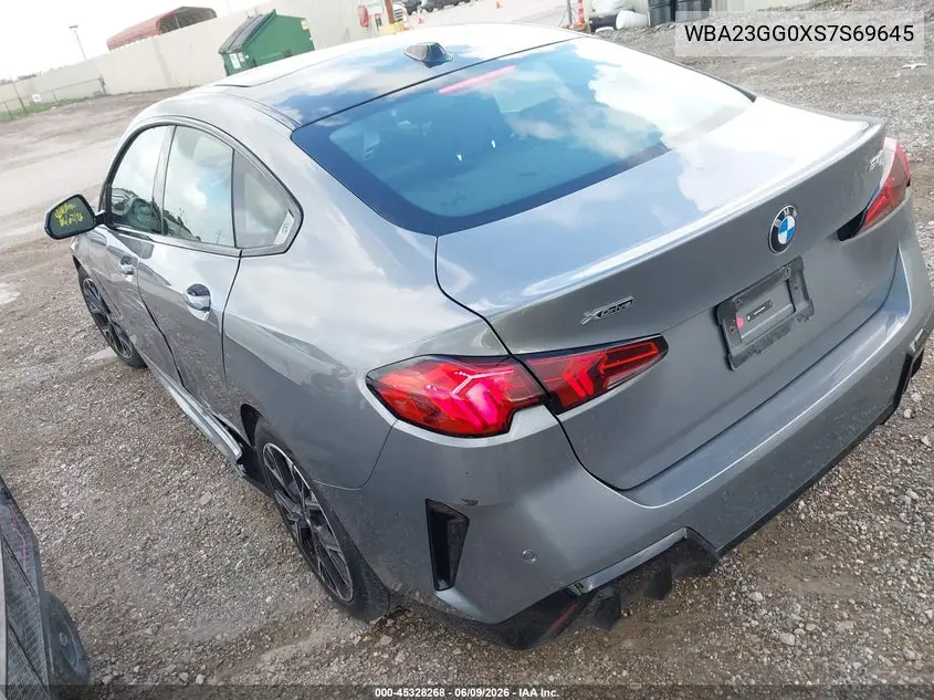 2025 BMW 228 Gran Coupe xDrive VIN: WBA23GG0XS7S69645 Lot: 45328268