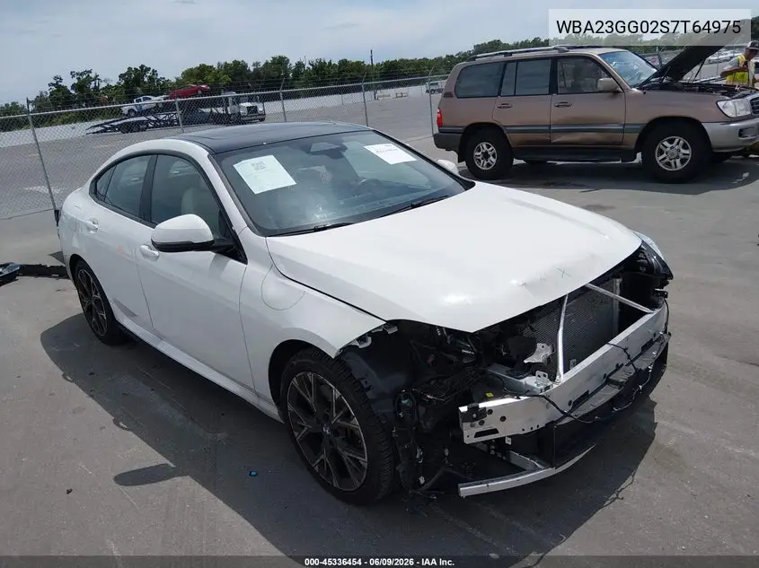 2025 BMW 228 Gran Coupe xDrive VIN: WBA23GG02S7T64975 Lot: 45336454