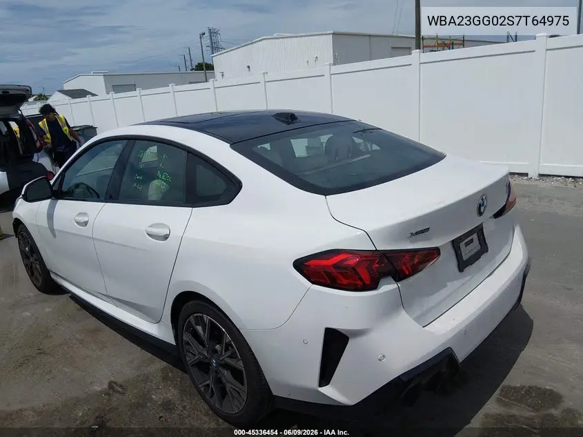 2025 BMW 228 Gran Coupe xDrive VIN: WBA23GG02S7T64975 Lot: 45336454
