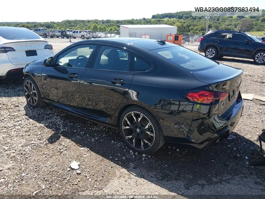 2025 BMW 228 Gran Coupe xDrive VIN: WBA23GG08S7S83494 Lot: 45372096