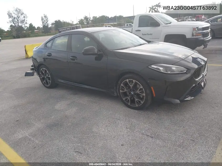 2025 BMW 228 Gran Coupe xDrive VIN: WBA23GG04S7T63892 Lot: 45455642