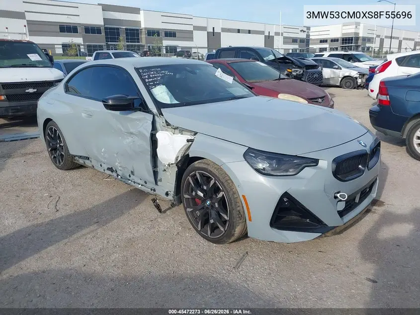 2025 BMW M240 I xDrive VIN: 3MW53CM0XS8F55696 Lot: 45472273