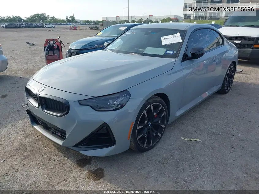 2025 BMW M240 I xDrive VIN: 3MW53CM0XS8F55696 Lot: 45472273
