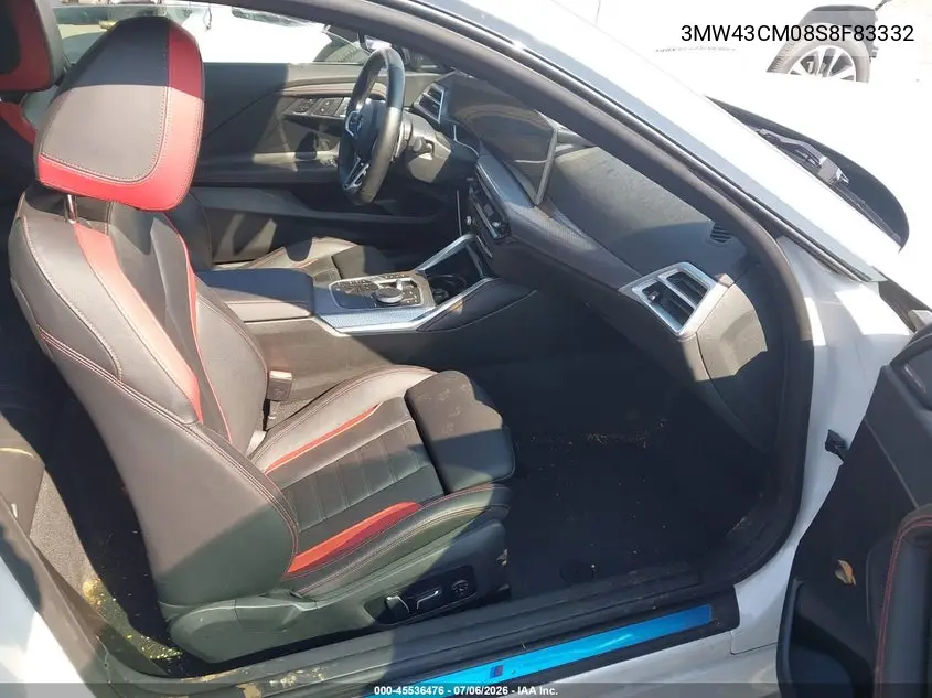 2025 BMW M240 I VIN: 3MW43CM08S8F83332 Lot: 45536476