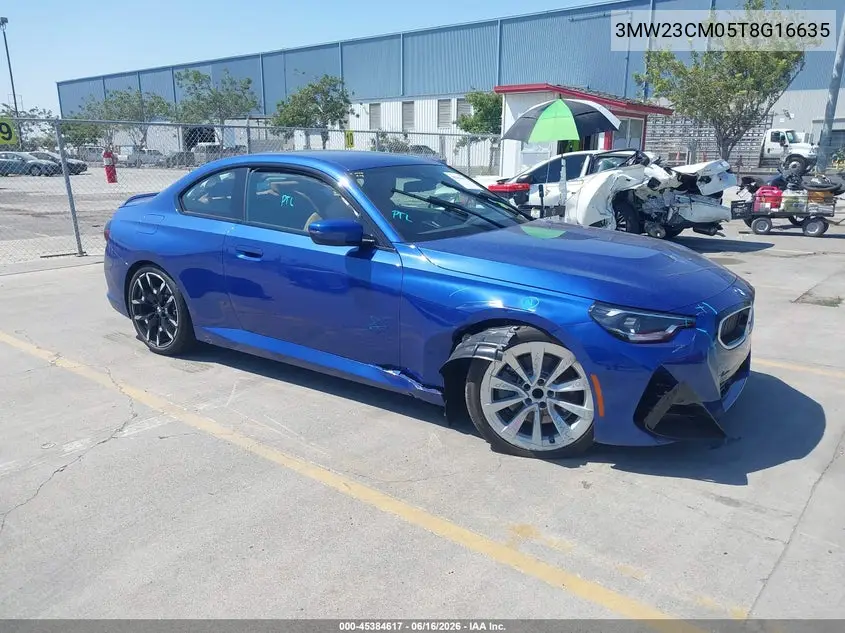 2026 BMW 230I VIN: 3MW23CM05T8G16635 Lot: 45384617