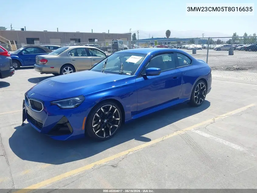 2026 BMW 230I VIN: 3MW23CM05T8G16635 Lot: 45384617