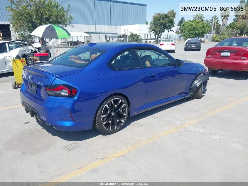 2026 BMW 230I VIN: 3MW23CM05T8G16635 Lot: 45384617