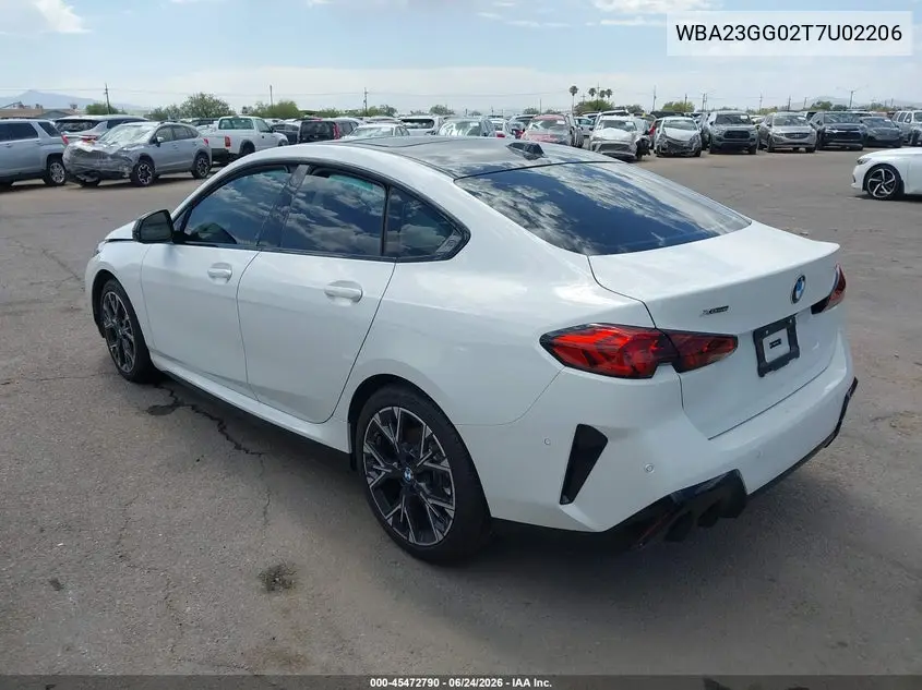 2026 BMW 228 Gran Coupe xDrive VIN: WBA23GG02T7U02206 Lot: 45472790