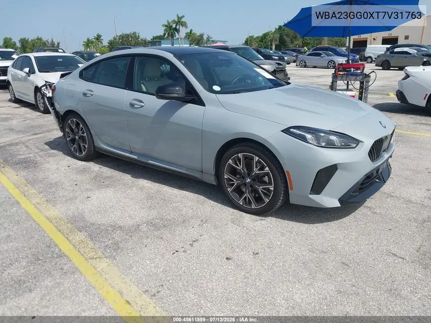 2026 BMW 228 Gran Coupe xDrive VIN: WBA23GG0XT7V31763 Lot: 45611599