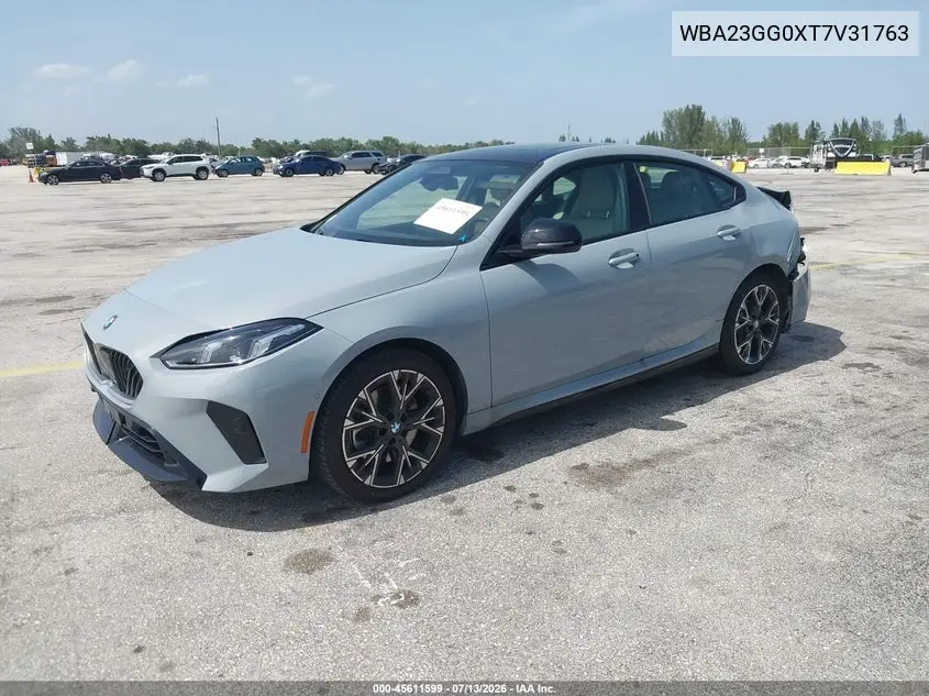 2026 BMW 228 Gran Coupe xDrive VIN: WBA23GG0XT7V31763 Lot: 45611599