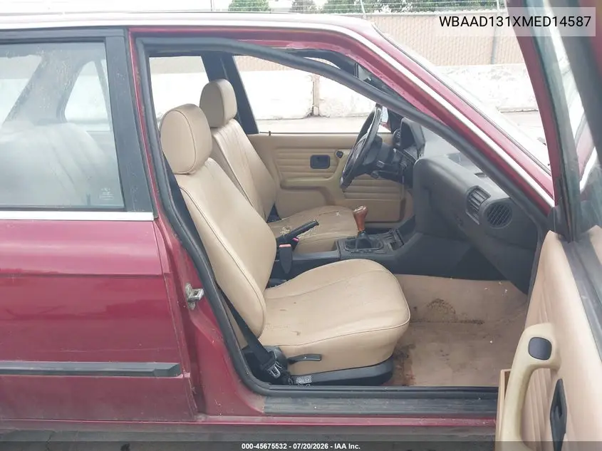 1991 BMW 325 I VIN: WBAAD131XMED14587 Lot: 45675532