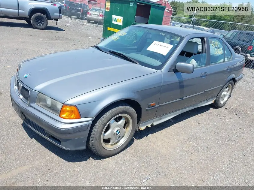 1995 BMW 325 I VIN: WBACB3321SFE20968 Lot: 45150068