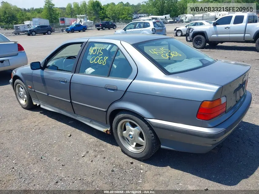 1995 BMW 325 I VIN: WBACB3321SFE20968 Lot: 45150068