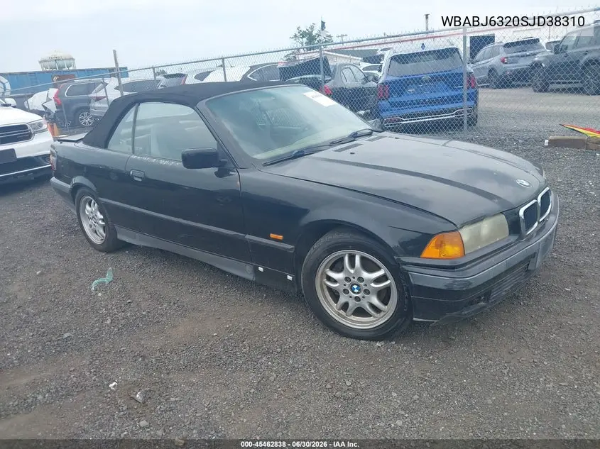 1995 BMW 325 Ic Automatic VIN: WBABJ6320SJD38310 Lot: 45462838