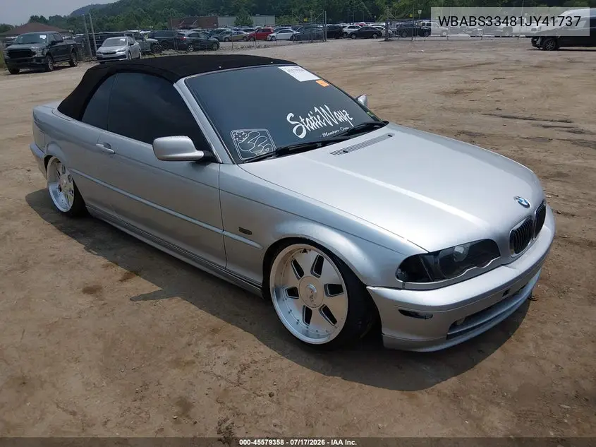 2001 BMW 325Ci VIN: WBABS33481JY41737 Lot: 45579358