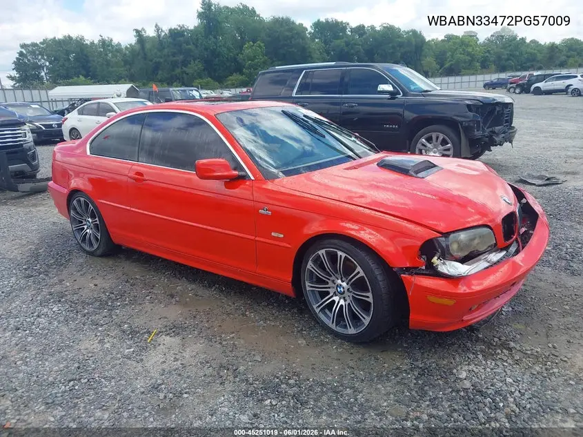 2002 BMW 325Ci VIN: WBABN33472PG57009 Lot: 45251019