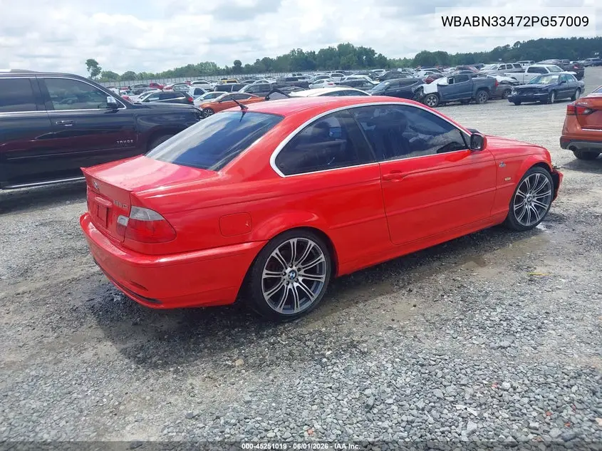 2002 BMW 325Ci VIN: WBABN33472PG57009 Lot: 45251019