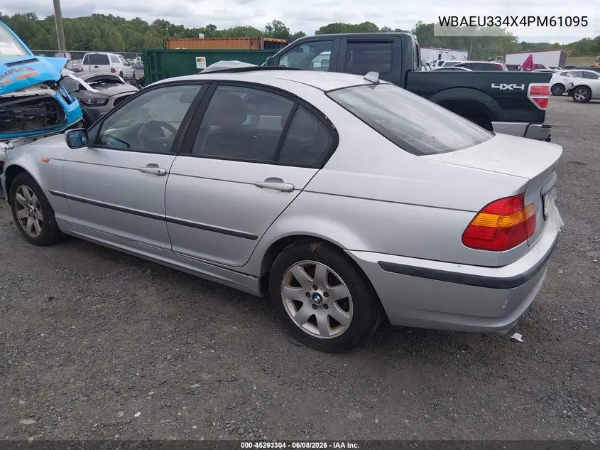2004 BMW 325Xi VIN: WBAEU334X4PM61095 Lot: 45293304