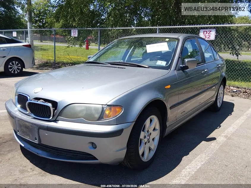 2004 BMW 325Xi VIN: WBAEU33484PR13982 Lot: 45670266