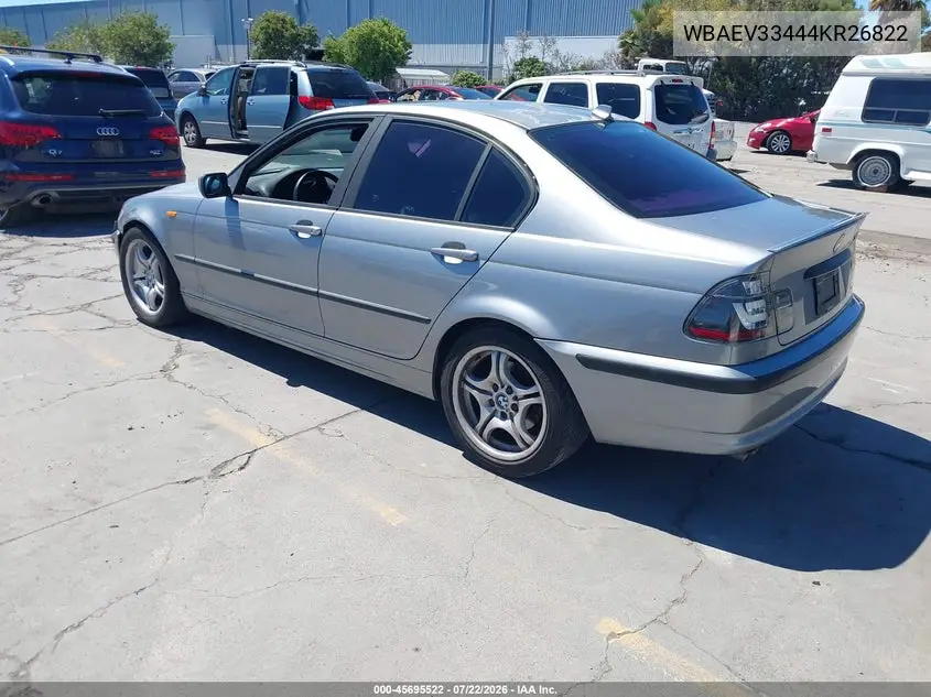 2004 BMW 325I VIN: WBAEV33444KR26822 Lot: 45695522