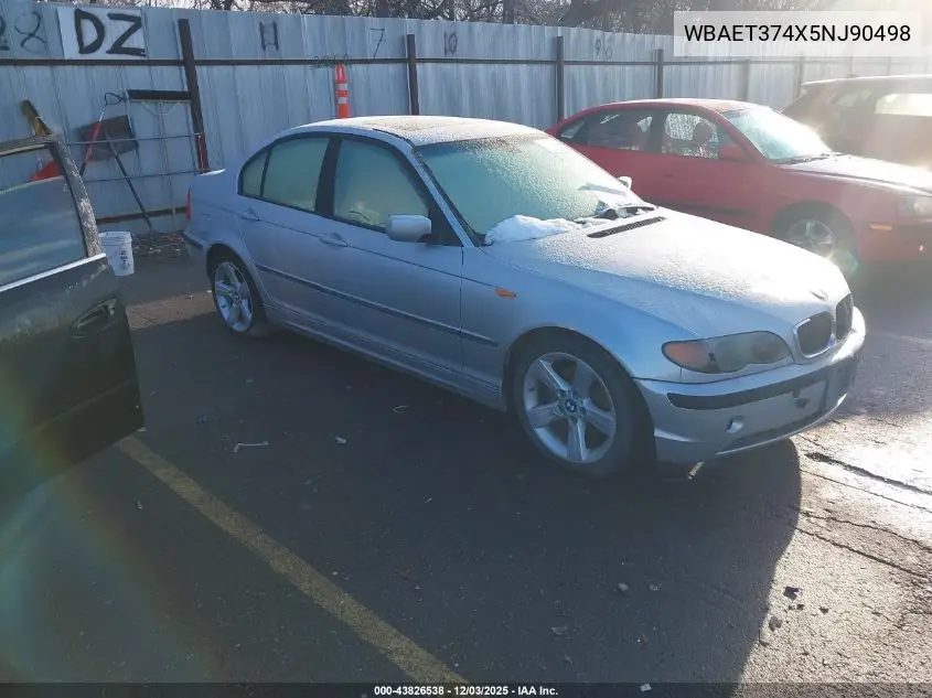 WBAET374X5NJ90498 2005 BMW 325I