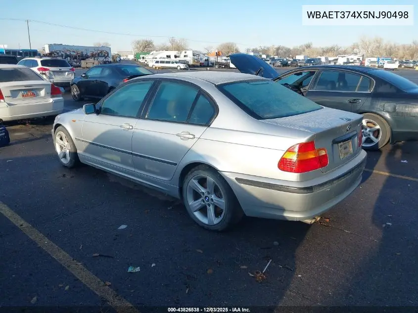 WBAET374X5NJ90498 2005 BMW 325I