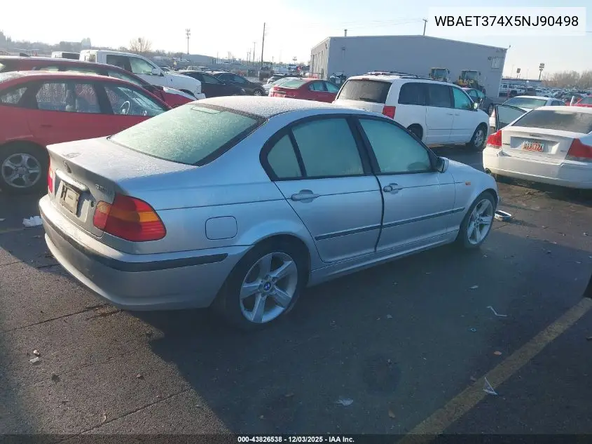 WBAET374X5NJ90498 2005 BMW 325I