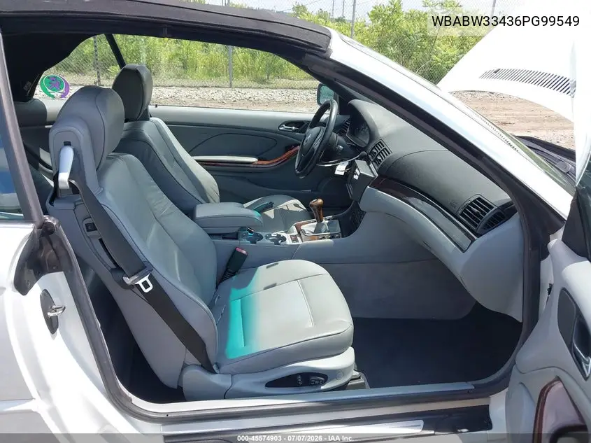 2006 BMW 325Ci VIN: WBABW33436PG99549 Lot: 45574903
