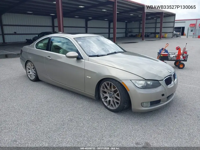 2007 BMW 328I VIN: WBAWB33527P130065 Lot: 45208722