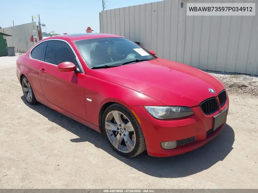 2007 BMW 335I VIN: WBAWB73597P034912 Lot: 45676658